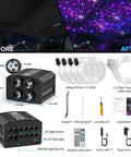 Headliner Kit With Four Color Fiber Optic Lights And Two In One Light Engine For Your Car Interior Glow Up, product contents view