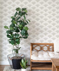Living room with Boho Peel And Stick Wallpaper For Cabinets And Walls Modern Geometric Beige Self Adhesive Contact Paper