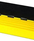 Bumble Bee 5 Channel Cable Protector With Dog Bone Connector 36 Inch Long Black And Yellow For Industrial Safety Heavy Duty Cable Management Ramp