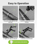 Built Tough Heavy Duty Metal Zip Tie Tool Kit With 100 Stainless Steel Ties 11.8 Inch step-by-step usage instructions