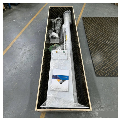 Heavy Duty Aluminum Electric Telescopic Mast With Plug And Play Motorized Lift Extends Up To 5M in storage box.