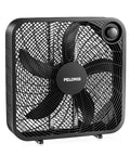 20 Inch Box Fan With 3 Speeds For Window Floor Or Tabletop Use lightweight 5 blade design, front view showing control knob