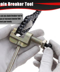 Chain breaker tool adjusting drive chain for 40cc 50cc dirt bikes, part of Drive Chain 10 Feet With Chain Breaker Tool Beefy Heavy Duty kit.