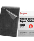 5 By 7 Inch Window Screen Patch Kit 6 Pack Mesh Repair Tape With Ultra Strong Adhesive For Screens And Doors No Tools Needed