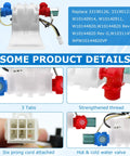 Washer Water Inlet Valve Replacement for Whirlpool Amana Kenmore W10140911 with six prong cord and hot & cold water valve