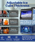Heavy Duty Beast Mode Commercial Ice Maker 110 Lbs Per Day Under Counter Or Freestanding With adjustable ice thickness