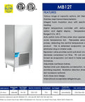 Top Shelf Heavy Duty Commercial Blast Freezer 241 Liter Capacity Stainless Steel Build with digital panel, minus 39 degrees.