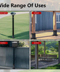 Four Pack Adjustable Half Column Post Base Brackets For 1.5x1.5, 2x2, 2x4, And 4x4 Wood Posts For Fence, Deck, Pergola, Courtyard uses