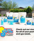 Pool Opening Starter Kit For Above Ground And In Ground Pools Up To 7500 Gallons, including chemicals and balancers.