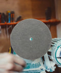 High Performance Nylon Buffing Wheels For Metal And Hardware Polishing Compatible With Bench Grinders To Shine Stainless Steel Copper Aluminum And Stone Fast At 7p Hardness on a bench grinder.