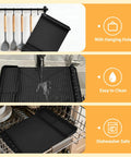 Silicone Grill Mat For Blackstone Griddles And Outdoor Grills, Heat Resistant To 450°F, Keeps Counters Clean, in sink and dishwasher