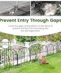 No Dig Black Metal Garden Fence Panels Six Pack Decorative Border For Yard And Flower Beds Dog Fence Outdoor Edging