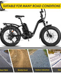 14x2.125 Tire And Tube Set 57-254 E Bike Replacement For Folding E Bikes Electric Scooters And Kids Bikes With Non Slip Grippy Tread For All Weather Traction And Puncture Resistant Design With Inner Tube Included, black tire on folding e-bike