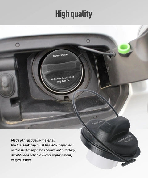 Universal Gas Cap Replacement For Cars And Trucks, Tough Durable Fuel Tank Cap That Fits 1500 2500 3500 HD And More, GT330 Part Compatible, Easy Snap Seal, High Quality Plastic Construction, Automotive Fuel System Accessory installed