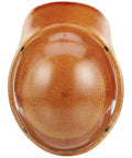 Top view of Skullgard Style Safety Hard Hat With Fas Trac Ratchet Suspension Non Slotted Cap Phenolic Resin Construction Handles Radiant Heat Up To 350F Standard Size Natural Tan.