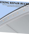 Beige Car Roof Headliner Repair Kit With Easy Install Snap Rivets Interior Ceiling Fix That Blends Perfectly Sagging Headliner Repair Made Simple Seamless Look For Your Ride product close-up showing rivets installed on car ceiling.