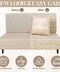 Boho RV Dinette Cushion Covers Set 6 Piece Stretchy Washable Replacement for Camper Car Benches, installed on seating
