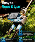 Easy setup Dual Zone Sprinkler Timer For Garden And Lawn With 2 Brass Inlets Programmable Irrigation Controller Rain Delay