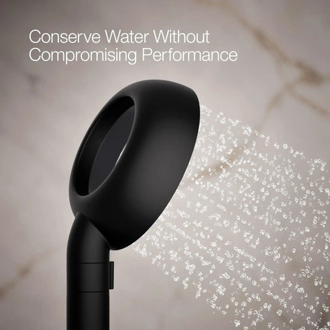 Statement VES Single-Function Handshower Matte Black 1.5 GPM Water-Saving Shower Head With Wide Coverage Spray