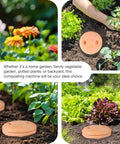 Worm Composting Bin For Garden Use Ceramic Outdoor Bin With Holes And Lid 10 By 4.13 By 4.13 Inches in a garden setting