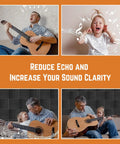 Heavy Duty Acoustic Foam Panels 12 Pack 1 Inch Thick 12 By 12 Black Wedge For Studio Recording Home Office And YouTube Content Creators Noise Reduction And Echo Control.