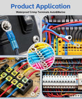 Snap Up This Hella Rock Solid 110 Piece Heat Shrink Wire Connectors Kit With Durable Tinned Copper Terminals used in automotive wiring.