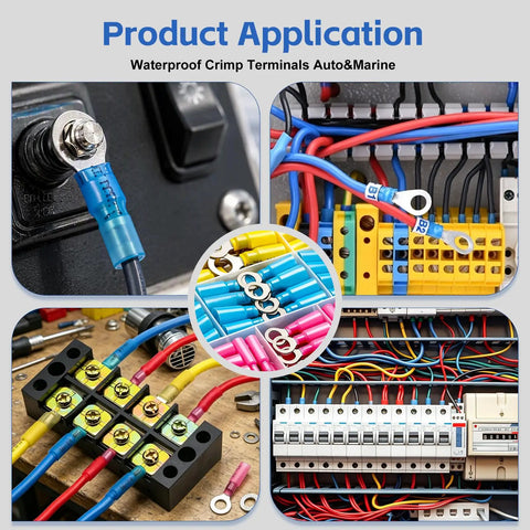 Snap Up This Hella Rock Solid 110 Piece Heat Shrink Wire Connectors Kit With Durable Tinned Copper Terminals used in automotive wiring.