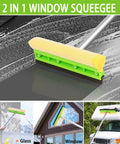 2 in 1 window squeegee and scrubber for glass and vehicles cleaning
