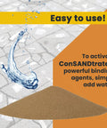 Concrete Crack Filler Sealant For Driveways Walkways And Patios Water Activated Polymer Based Repair For Cracks In Concrete Surfaces DIY Friendly Easy Pour 3 Lb Bottle Gray Or Tan No Mess Quick Set And Durable water activation illustration