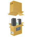 Dual Output Voltage Converter Transformer From 220V To 110V And 100V 1600W Power Capacity LED Display packaging open with contents visible