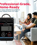 Front view of Sensorcon Inspector 2 Industrial PRO CO detector handheld device with LCD display and control buttons.
