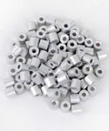Heavy Duty Wire Rope Stop Sleeve For One Eighth Inch Cable Aluminum Alloy Crimp Sleeve Pack Of One Hundred Easy To Install And Lock Ends With Vise Or Pliers Durable Cable Fix For Transport And General Use aluminum crimp sleeves pack