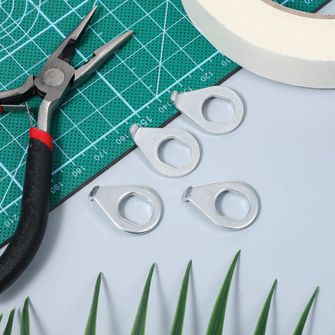 Four bicycle safety washers from the Eight Pack Bicycle Axle Nut And Safety Washer Kit for quick easy DIY bike repairs.