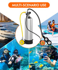 Diving Regulator Gear Set With Second Stage And Tripartite Console Featuring Pressure Gauge Compass Depth Gauge Scuba Regulator Kit