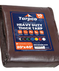 Heavy Duty 10 Mil Tarp Cover Waterproof UV Resistant Rip And Tear Proof Poly Tarpaulin With Reinforced Edges folded tarp.