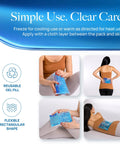 Cozy Gel Ice Pack 10x15 Inches for Targeted Pain Relief Flexible Reusable Cold Therapy on back and hands