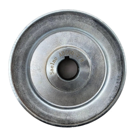 Heavy Duty Built Tough 5 Inch V Belt Pulley With Seven Eighths Inch Bore One Groove For A B 5L 4L V Belts Carbon Steel Motor Pulley