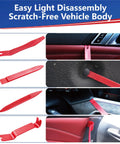 7 Piece Pro Grade Car Trim Removal Tool Kit With Non Scratch Plastic Pry Tools And Fastener Clip Pliers in use demonstration