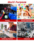 Collage of applications for DIY Soldering Practice Kit With PWM Adjustable Signal Generator Voltage And Current Tester LED Display