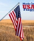 Premium 5x8 American Flag Built Tough For All Weather Outdoors Heavy Duty PolyMax Polyester With Sewn Stripes And Embroidered Stars Made In USA