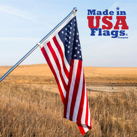 Premium 5x8 American Flag Built Tough For All Weather Outdoors Heavy Duty PolyMax Polyester With Sewn Stripes And Embroidered Stars Made In USA