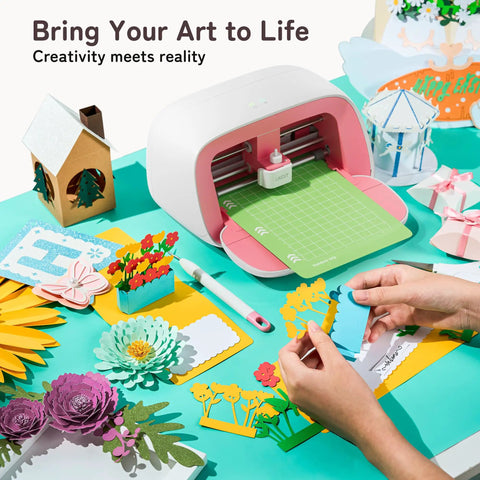 Portable DIY Vinyl Cutter Machine With Smart Cutting Tech For Crafters, Glee S501, making colorful paper crafts