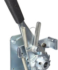 Right Winch Assembly Model 5433 For Auto Trailers Heavy Duty Silver Finish Durable Trailer Accessory Easy Install