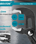 CR-V Steel Plumbing Pliers Set With Groove Joint And V-Jaw Tongue And Groove Pliers for shaped objects