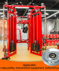 Heavy Duty 73x10mm Iron Cable Pulley With V Shape Wheel Bearing Idler, Gym Equipment, Steel Load Bearing 215KG