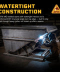 Welded Tough As Nails 3 Yard Self Dumping Hopper Forklift Tilt Skip Handles 8000 Lb Loads Made In USA with watertight construction.