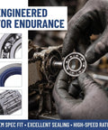 Chainsaw Crankshaft Bearing And Rubber Oil Seal Set For High Speed Transmission, needle roller bearing shown in hand
