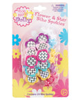 Flower And Star Bike Spoke Decorations Kit, 24 Colorful Snap On Spokes For Front And Rear Wheels in packaging