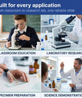 Ready To Use Pre-Cleaned Glass Microscope Slides 3x1 Inches, 72 Pack With Ground Edges And 1.0-1.2mm Thickness For Pro-Grade Lab And Classroom Use, No Prep Time Required; classroom and lab use