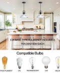 Seeded Glass Pendant Light In Matte Black Finish Dope Industrial Mini Design with adjustable rope over kitchen island, bulbs not included.